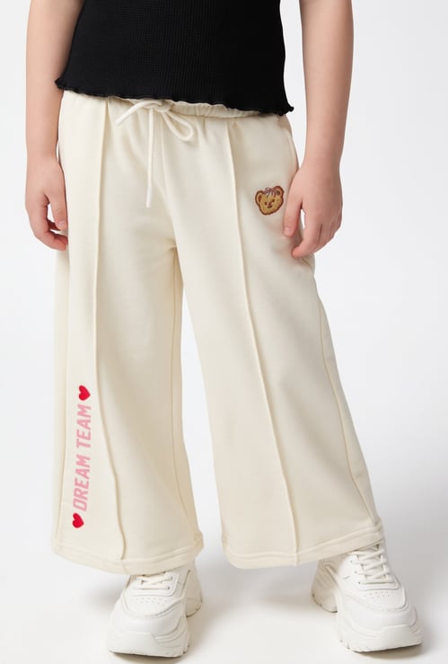 Girls Embroidered Track Pants