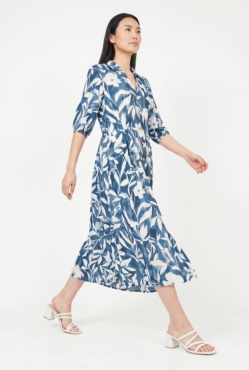 Women Printed Midi Dress