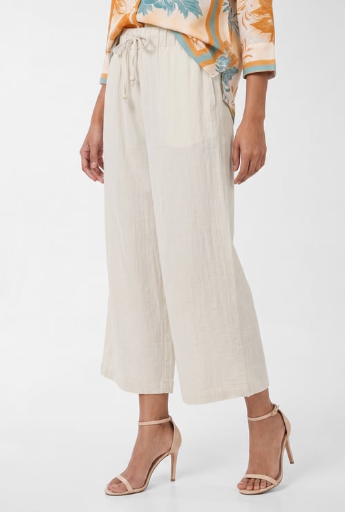 Women Solid Flared Palazzo