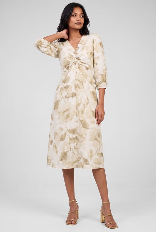 Women Printed Midi Dress