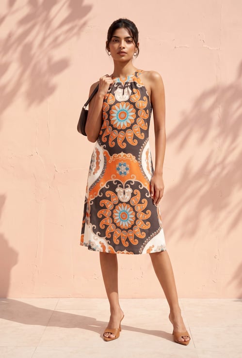 Women Printed Midi Dress