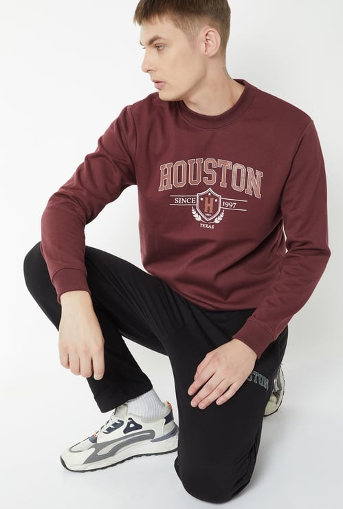 Men Printed Pullover Sweatshirt