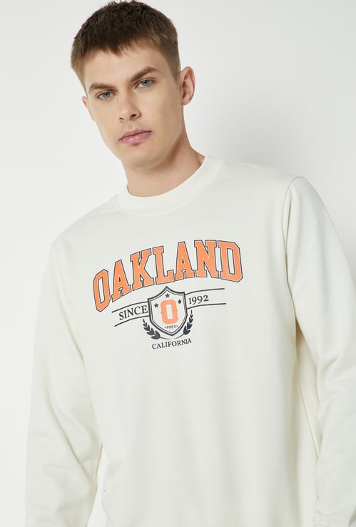 Men Printed Pullover Sweatshirt