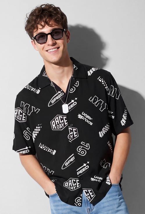 URB_N Men Printed Shirt