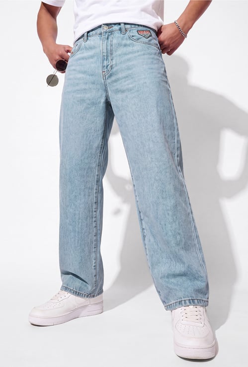 URB_N Men Solid Loose Fit Jeans