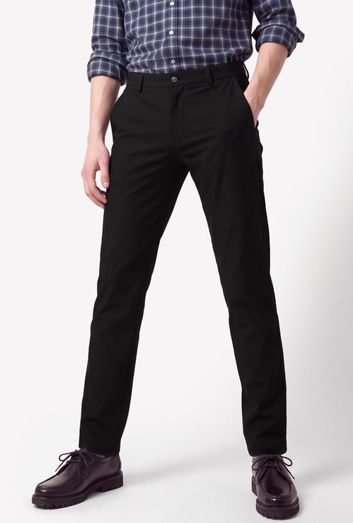 Men Solid Trousers