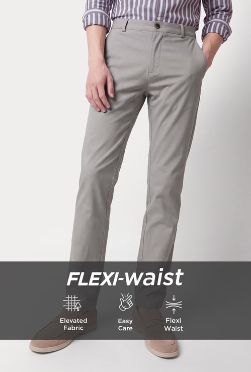 Men Solid Trousers