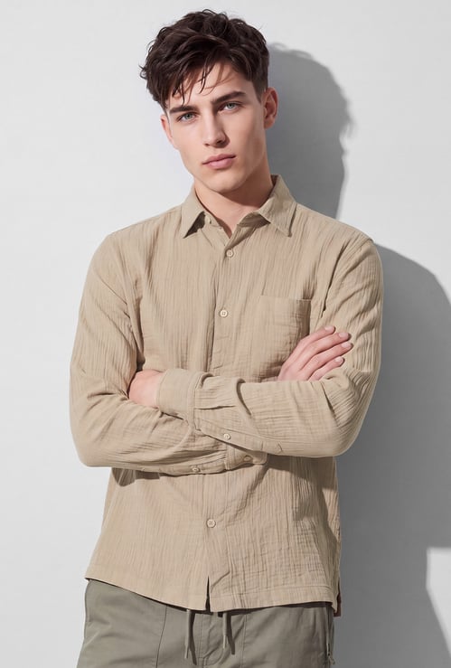 URB_N Men Textured Shirt