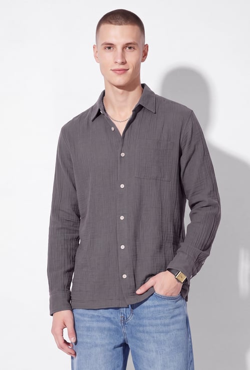 URB_N Men Textured Shirt