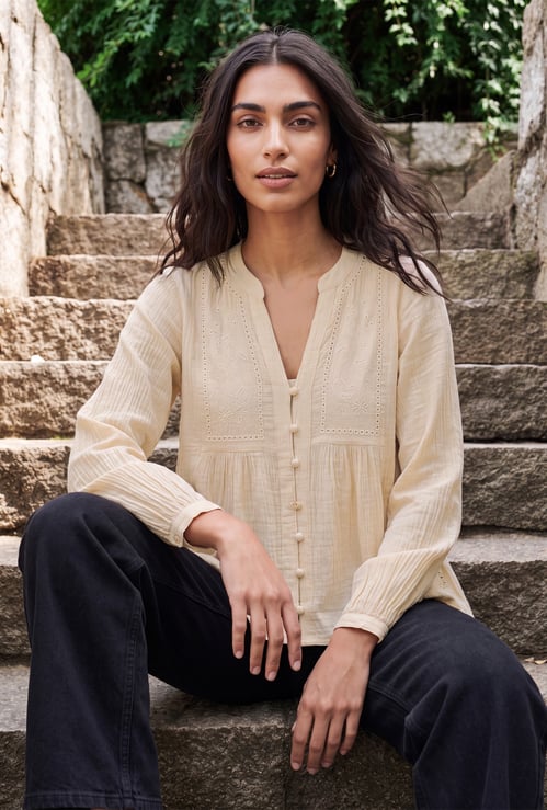 Women Embroidered Top