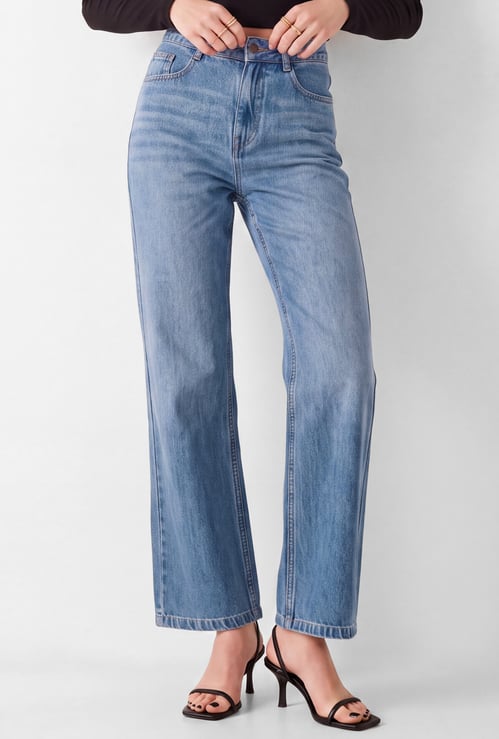 Women High-Rise Wide-Leg Jeans