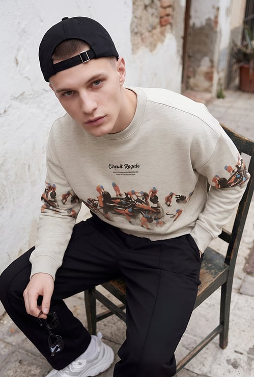 URB_N Men Printed Sweatshirts