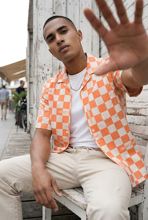 URB_N Men Oversized Printed Shirt