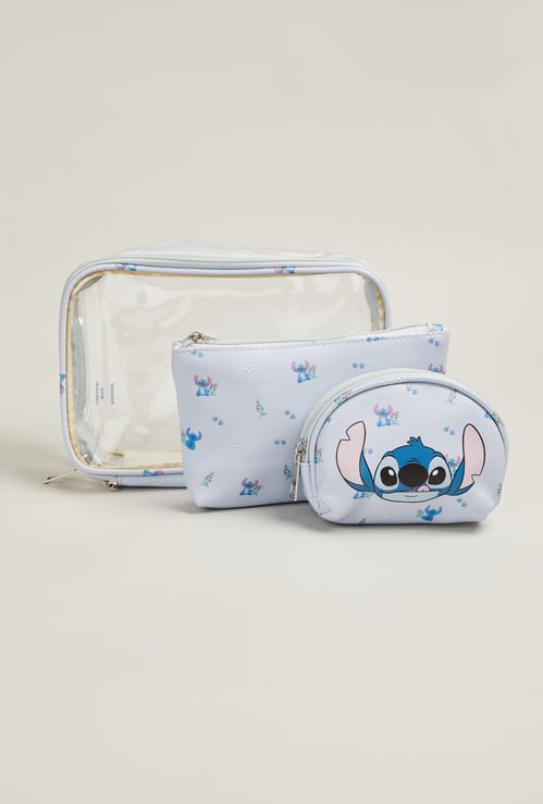 Women Stitch Character Pouch Set - Pack of 3