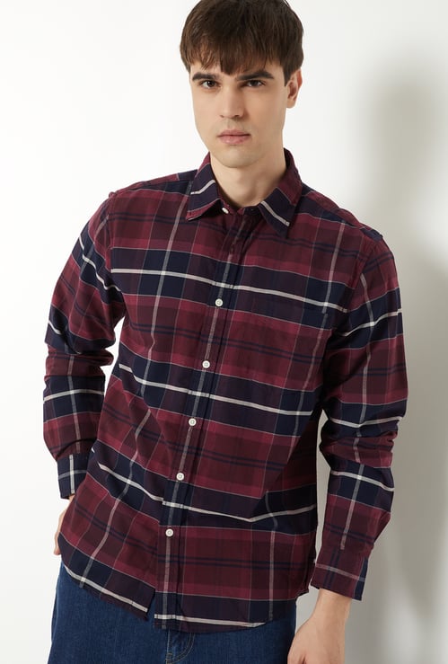 Men Checked Regular Fit Shirt