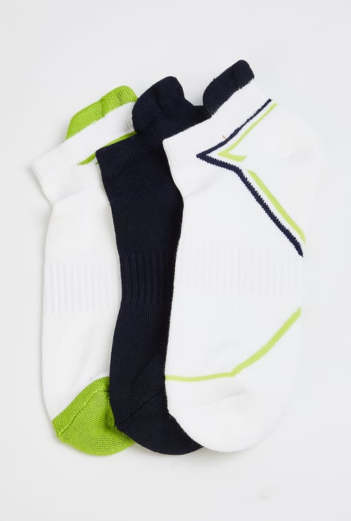 Men Printed Ankle Length Socks - Pack of 3