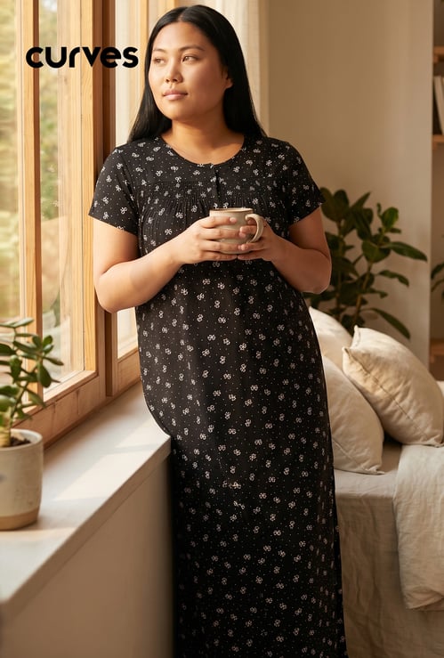 Women Printed Nightgown