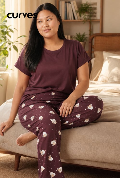 Women Printed PJ Set