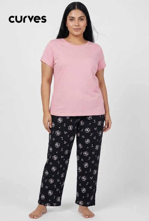 Women Printed Pyjama Set