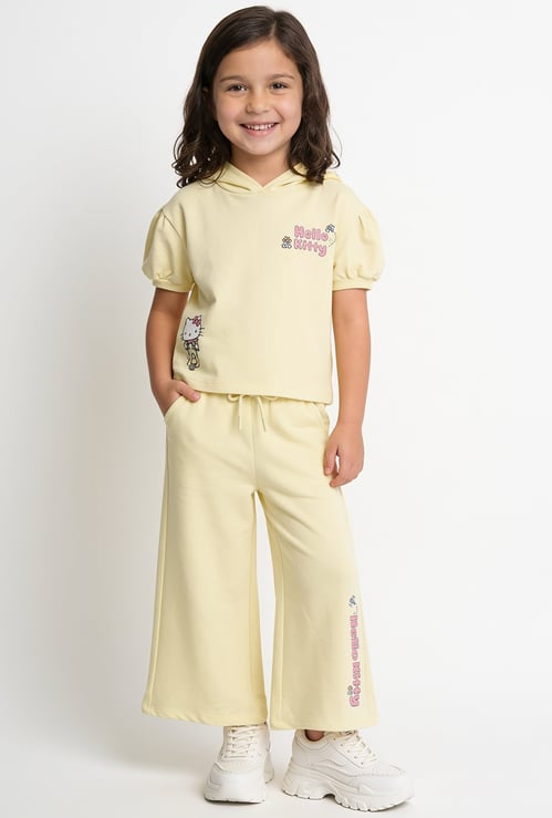 Girls Hello Kitty Printed Trousers Set