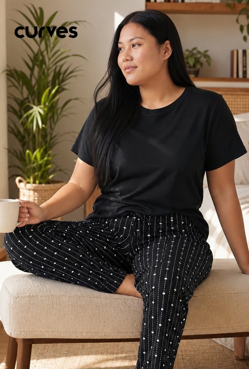 Women Printed PJ Set