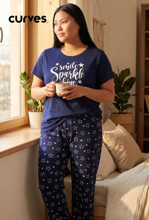 Women Printed PJ Set