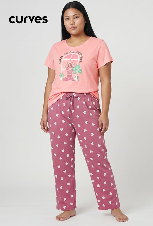 Women Printed PJ Set