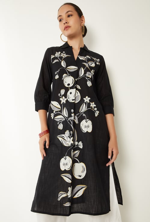 Women Printed Straight Kurta