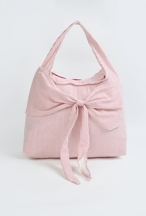 Women Striped Hobo Bag