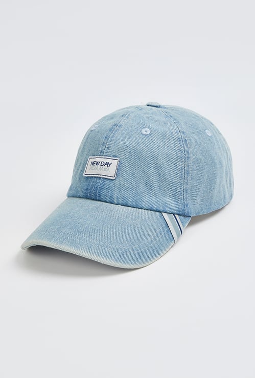 Men Solid Denim Cap