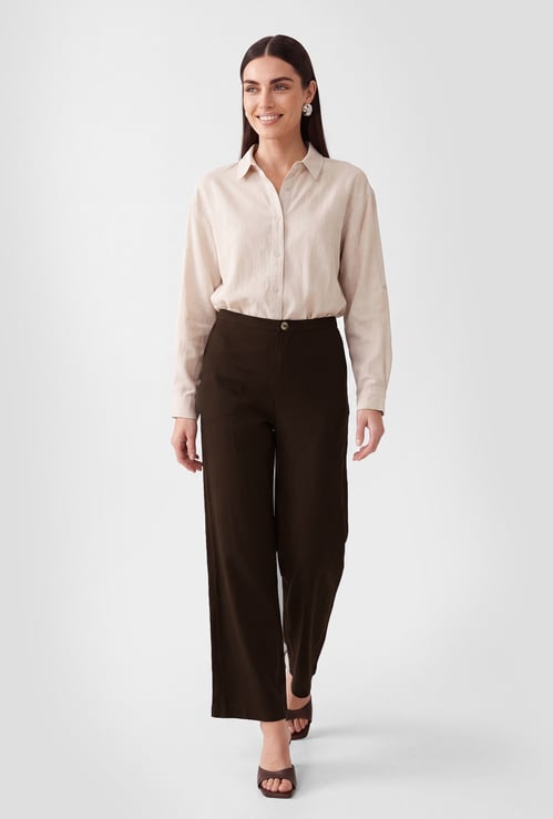 Women Solid Trousers