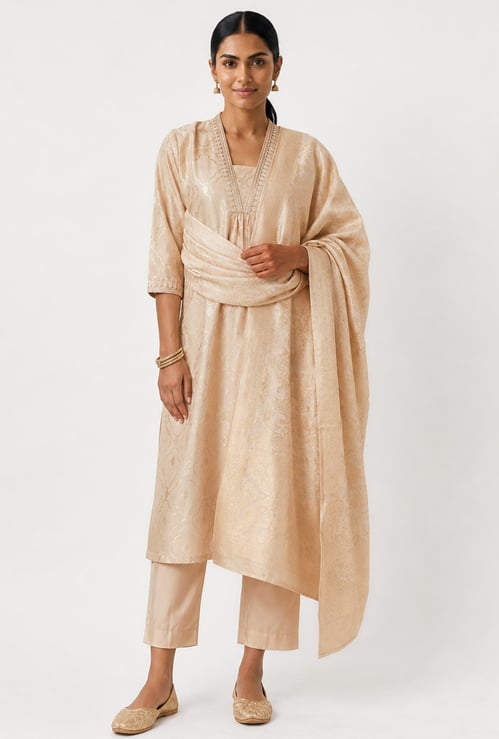 Women Printed A-line Kurta Set