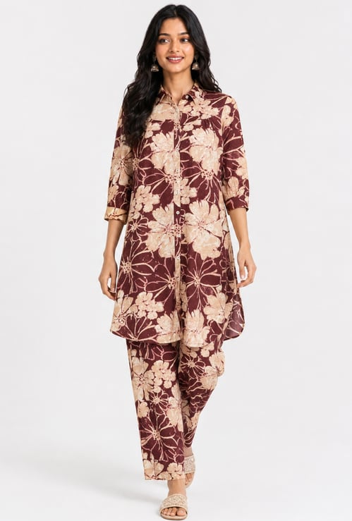 Women Floral Print Kurta Set