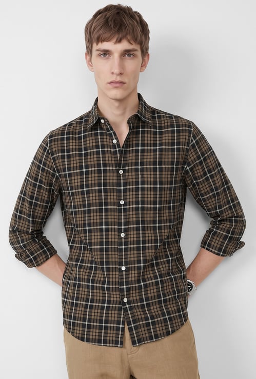 Men Checked Regular Fit Shirt