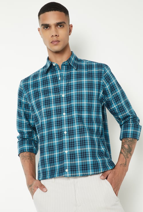 Men Checked Regular Fit Shirt
