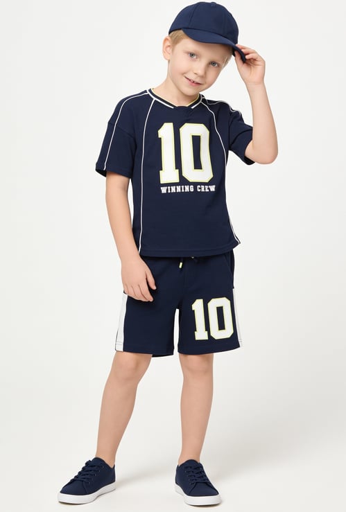 Boys Printed T-shirt and Shorts Set