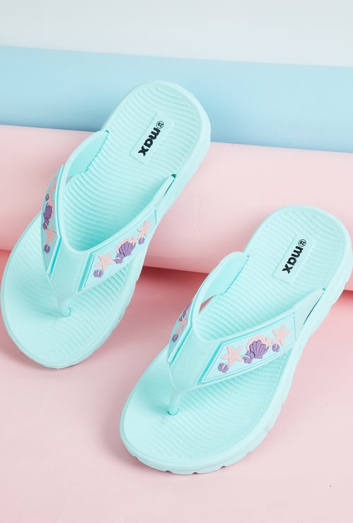 Girls Printed Thongs Flip Flops