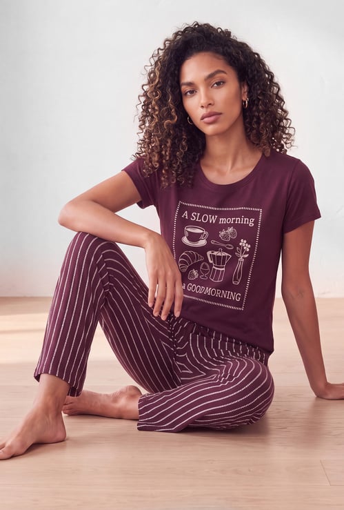 Women Printed PJ Set