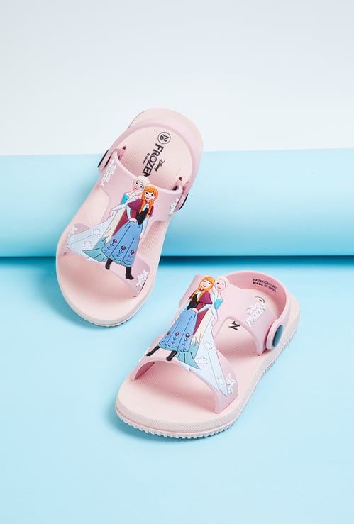 Girls Frozen Velcro Slingback Sandals