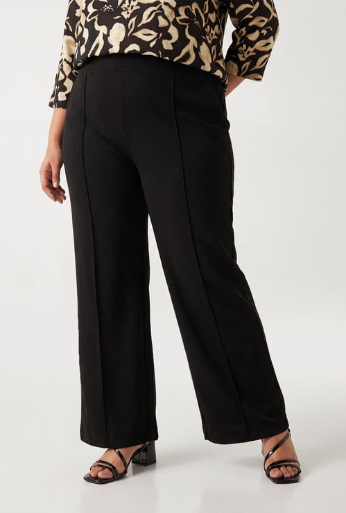 Women Solid Relaxed Trousers
