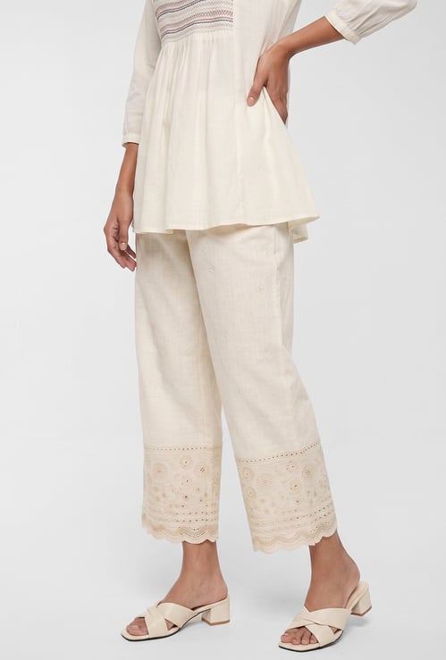 Women Embroidered Palazzos