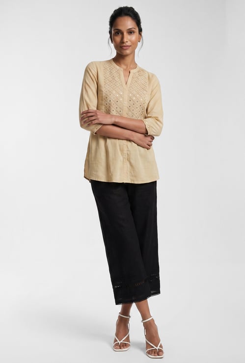 Women Lace Detailed Palazzos