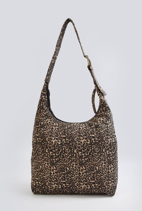 Women Leopard Print Hobo Bag