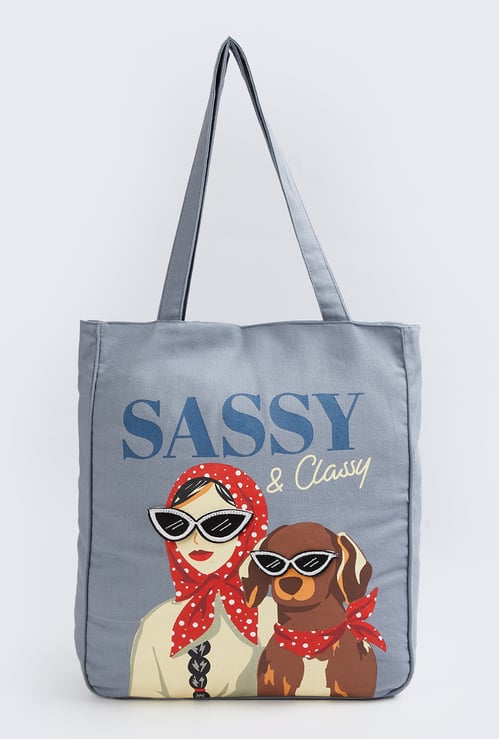 Women Sassy Design Tote Bag