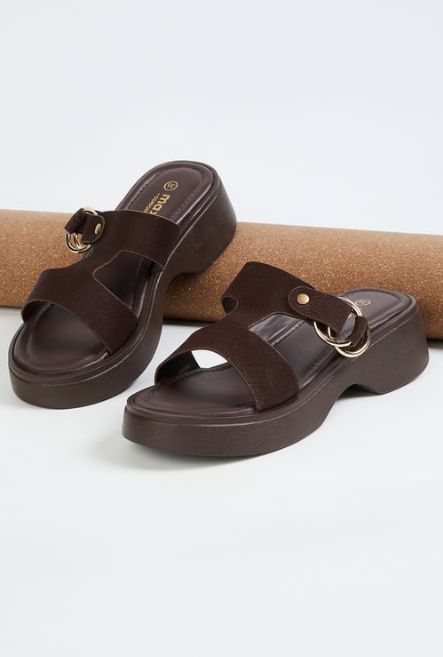 Women Textured Platform Heels