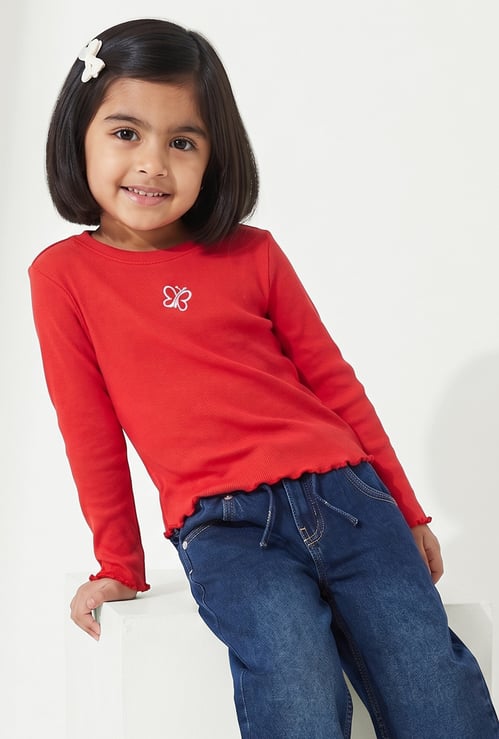 Girls Embroidered Top