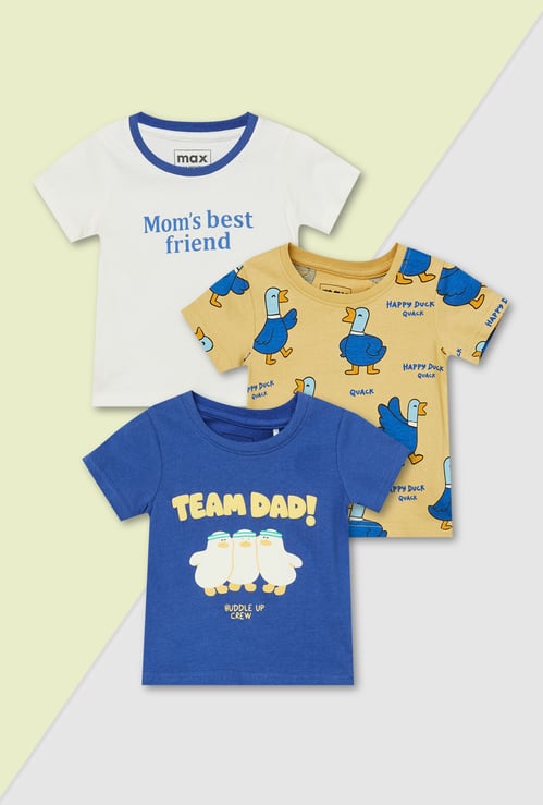 Boys Printed T-shirts - Pack of 3