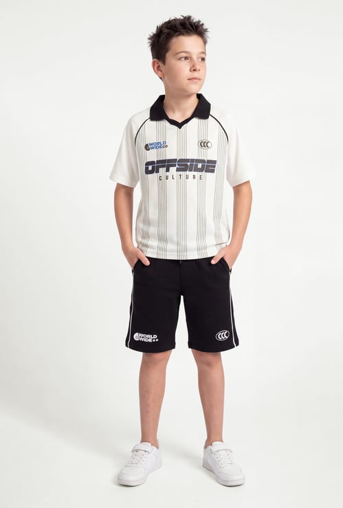 Boys Printed Shorts Set