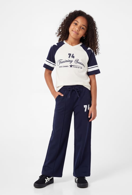 Girls Printed Trousers Set