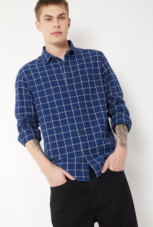 Men Checked Regular Fit Shirt